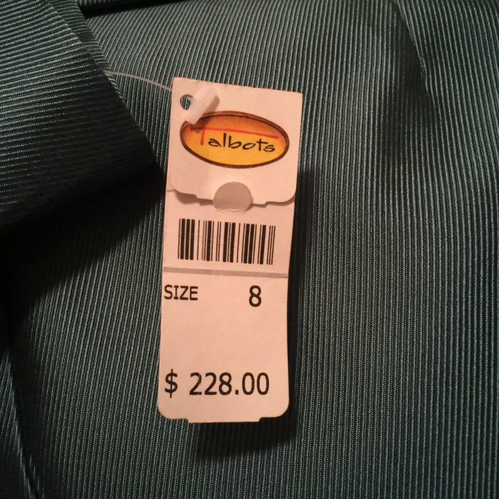 Talbots Blue Jacket & Black Skirt Ensemble Size 8 - Picture 11 of 13